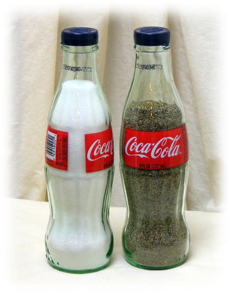 coke salt and pepper shakers